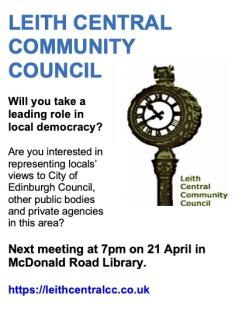 LCCC next meeting 21 April