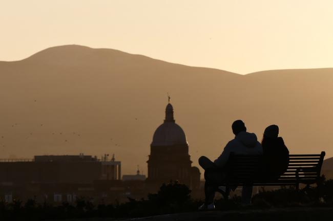 Calton Hill winter sunset