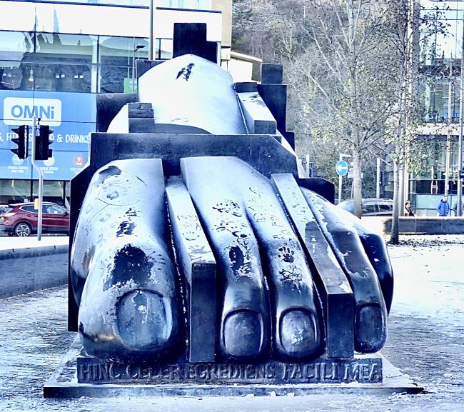 Paolozzi's big foot