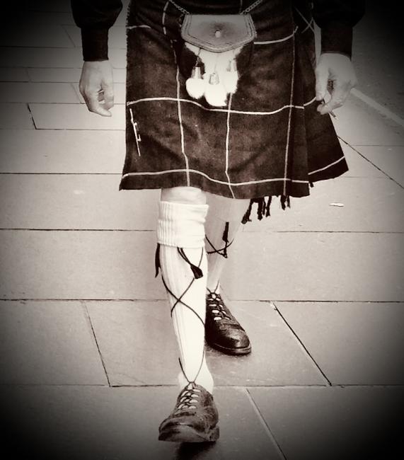 Kilt in the city.