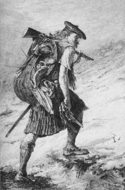 Soldier in kilt and bonnet